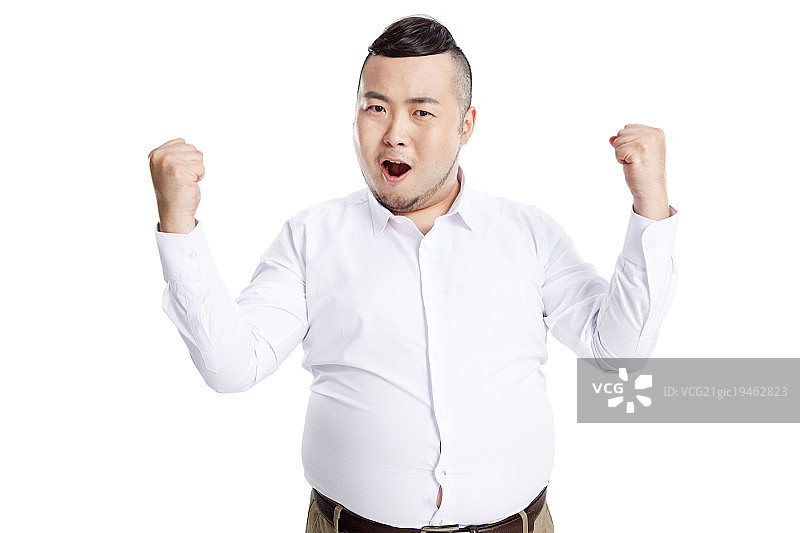 商务胖男人图片素材