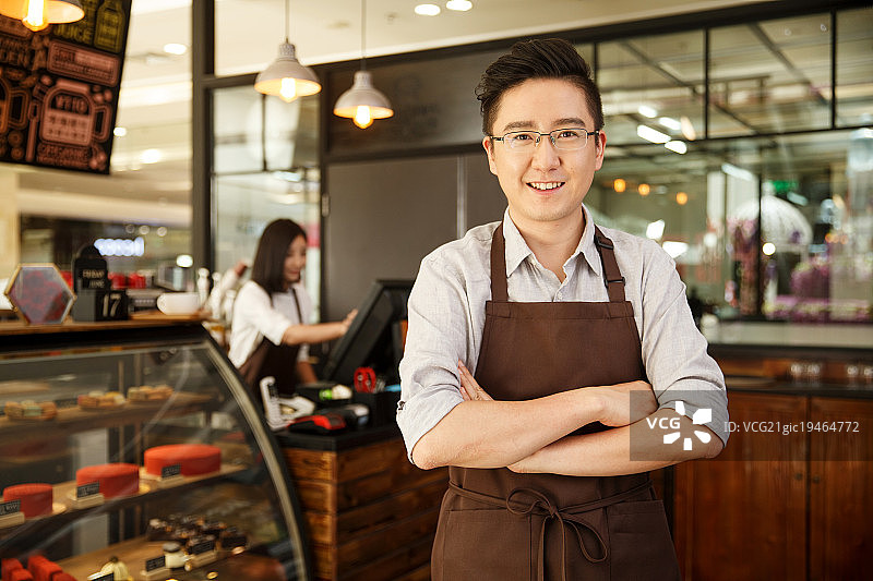咖啡馆服务员图片素材