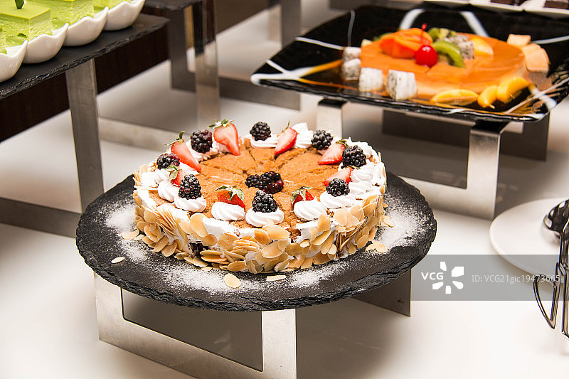 杏仁蛋糕图片素材