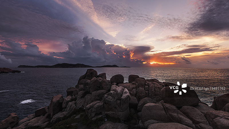 南麂岛日出图片素材