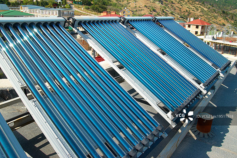 真空太阳能热水系统图片素材