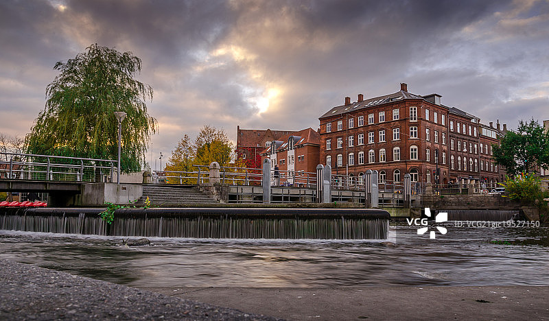 （欧登塞的日落）图片素材