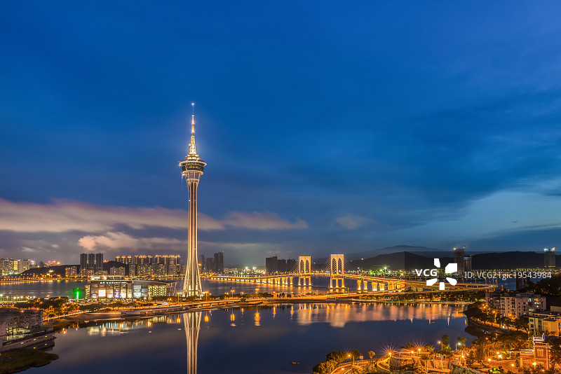 澳门夜景图片素材