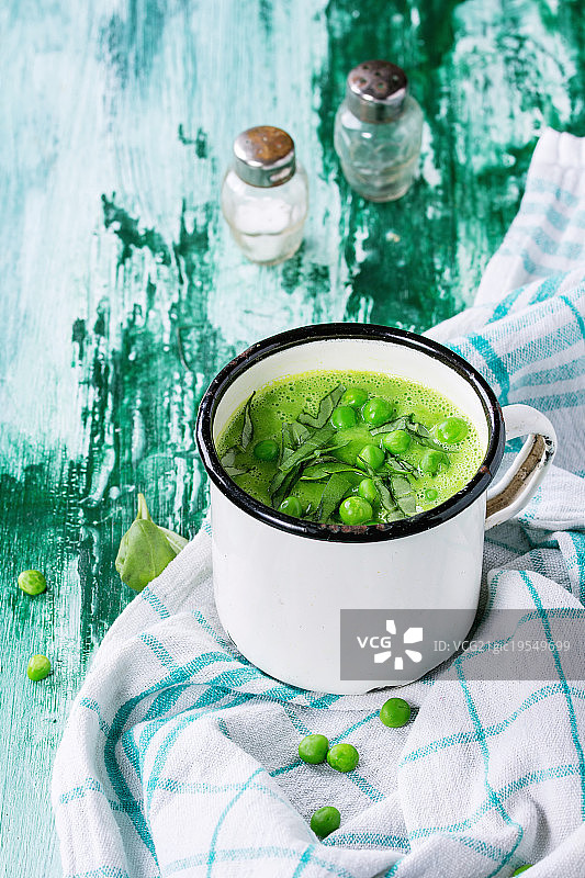 豌豆奶油浓汤图片素材
