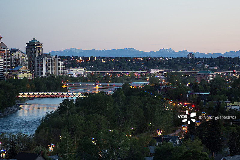 卡尔加里市中心城市景观图片素材