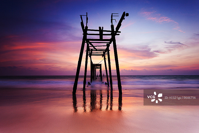 泰国攀牙旧桥-皮莱桥图片素材