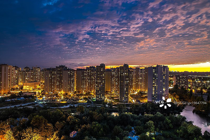 基辅夜景图片素材