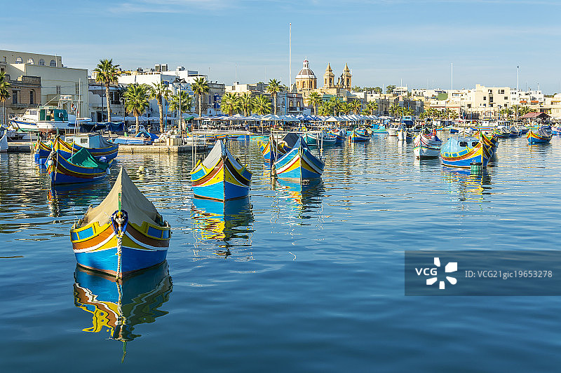 马耳他马尔萨什洛克图片素材