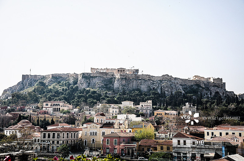 帕特农神庙下方图片素材