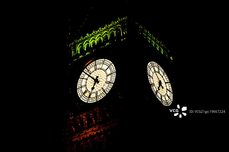 夜晚的大本钟图片素材