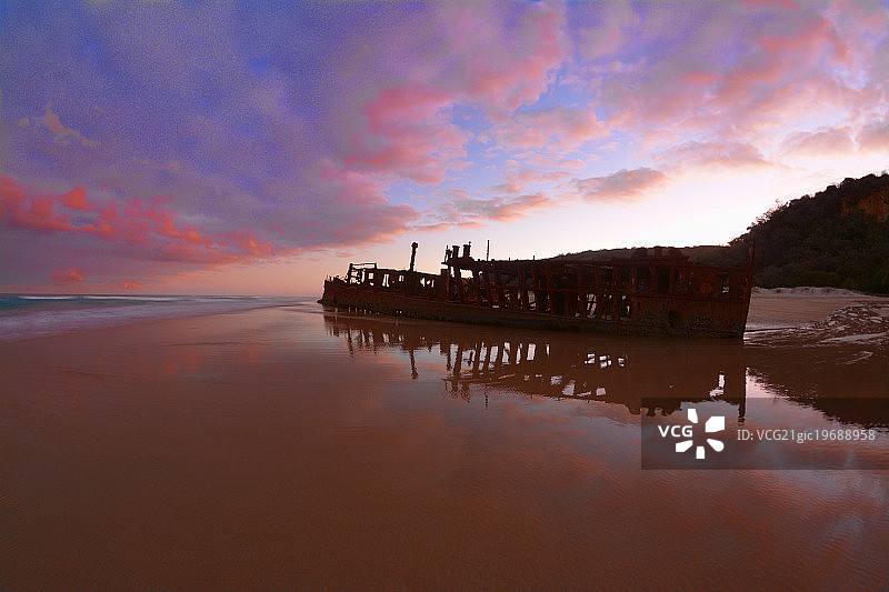 澳大利亚昆士兰州弗雷泽岛的马赫诺号图片素材