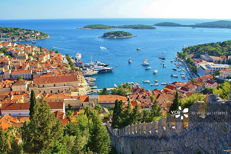 克罗地亚赫瓦尔镇图片素材