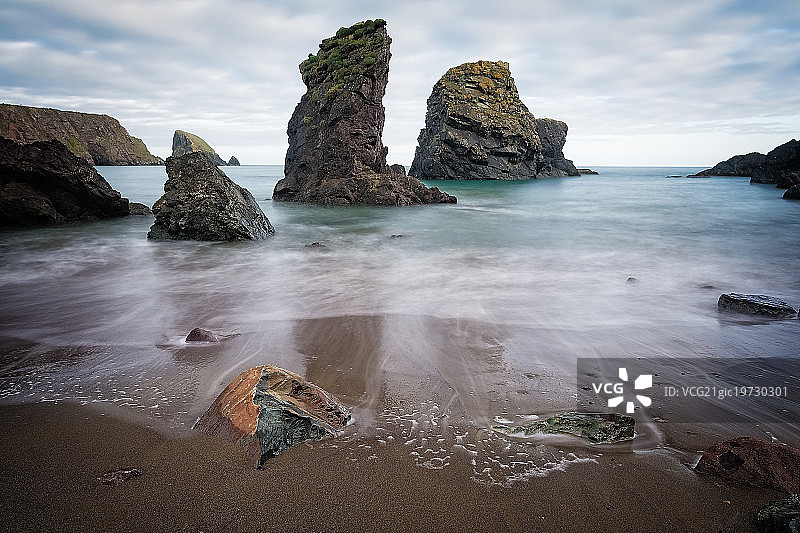 铜海岸海蚀柱图片素材