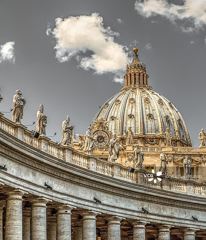 圣彼得梵蒂冈图片素材