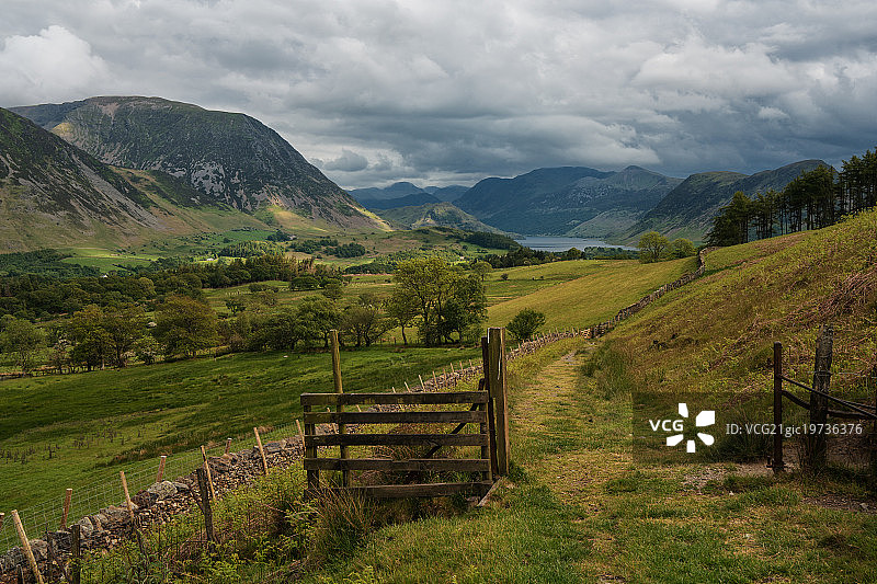 英国湖区洛顿谷图片素材