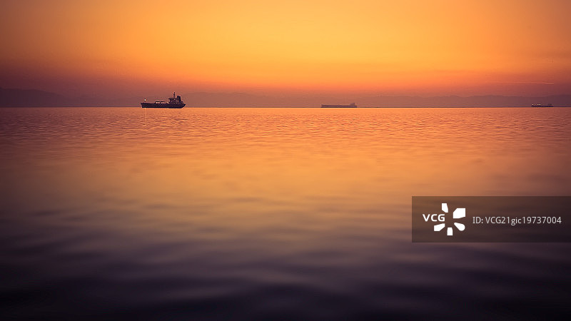 塞萨洛尼基的日落图片素材