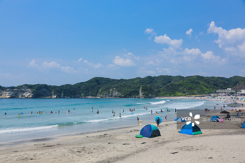 日本千叶县Ubara海滩图片素材