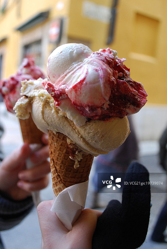 意大利冰淇淋，意式冰淇淋图片素材