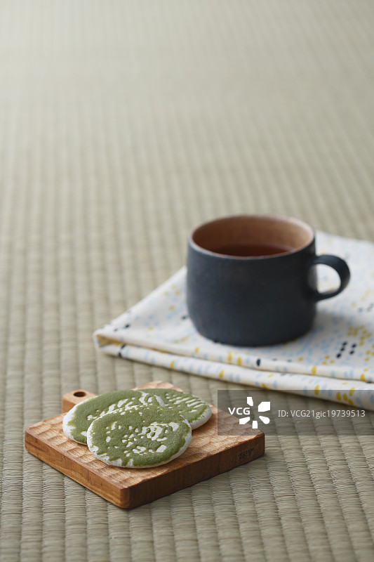 茶和日式糕点图片素材