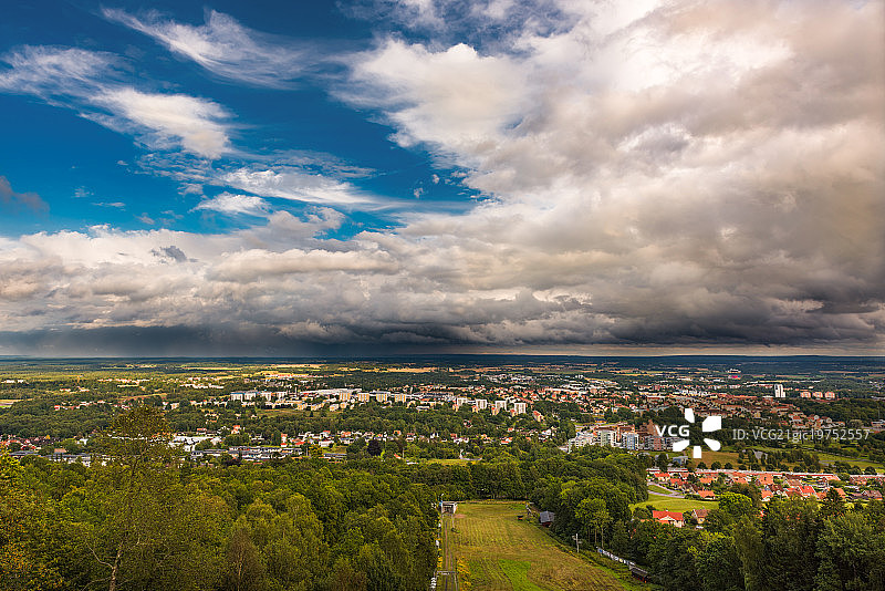 瑞典舍夫德的变幻天气图片素材