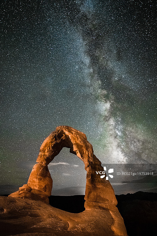 精致拱门夜景图片素材