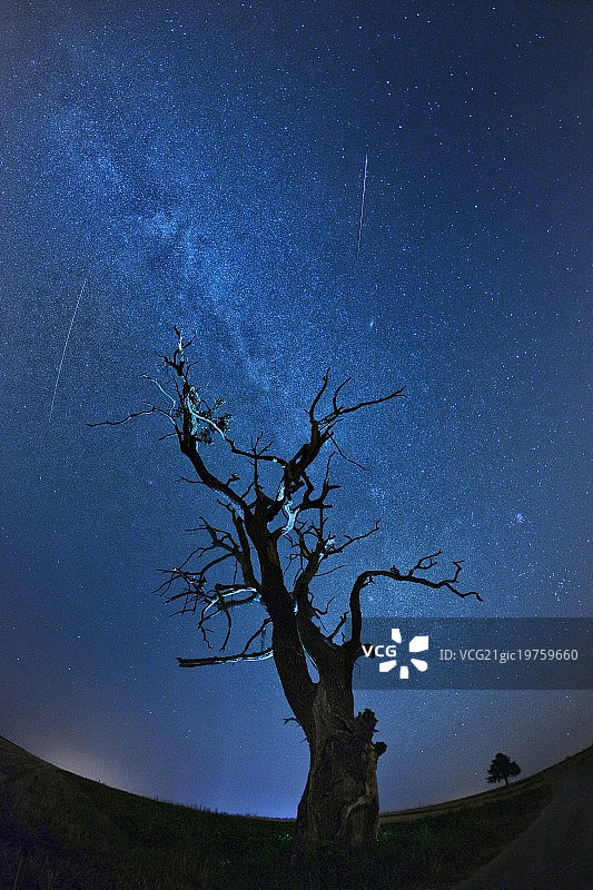 英仙座流星雨图片素材