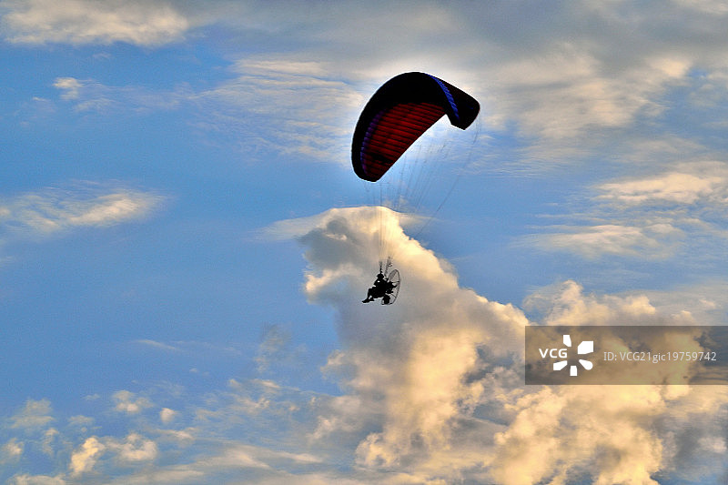 滑翔伞图片素材