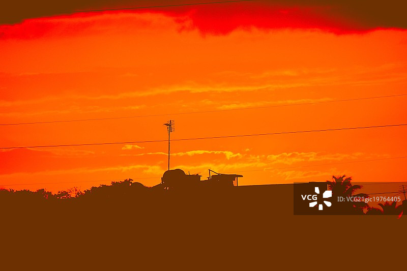 波多黎各日落图片素材