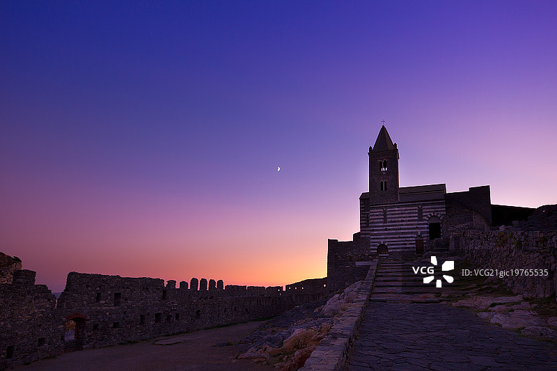 韦内雷港圣彼得教堂（意大利利古里亚）图片素材