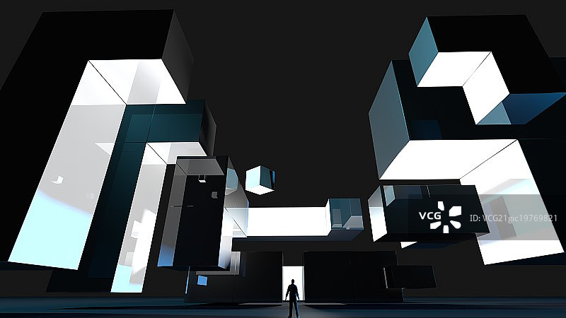 立体虚拟空间图片素材