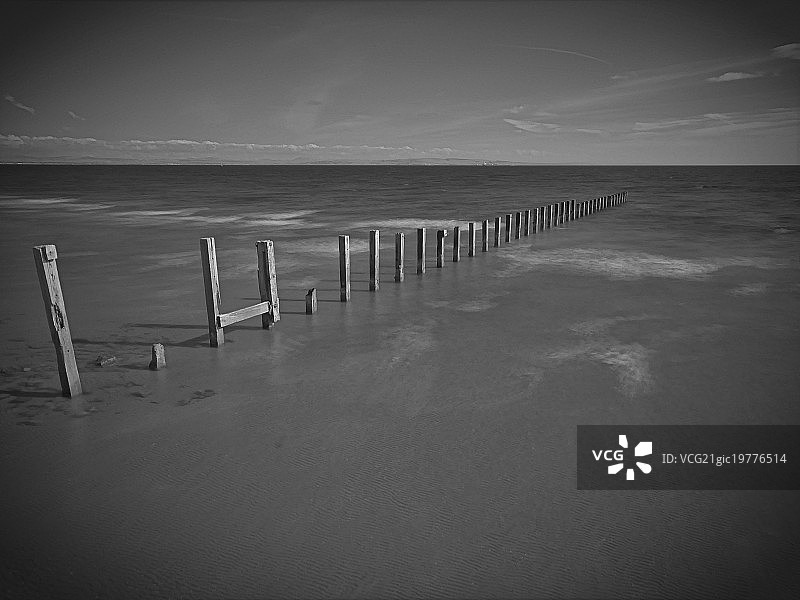 古老的海防设施图片素材