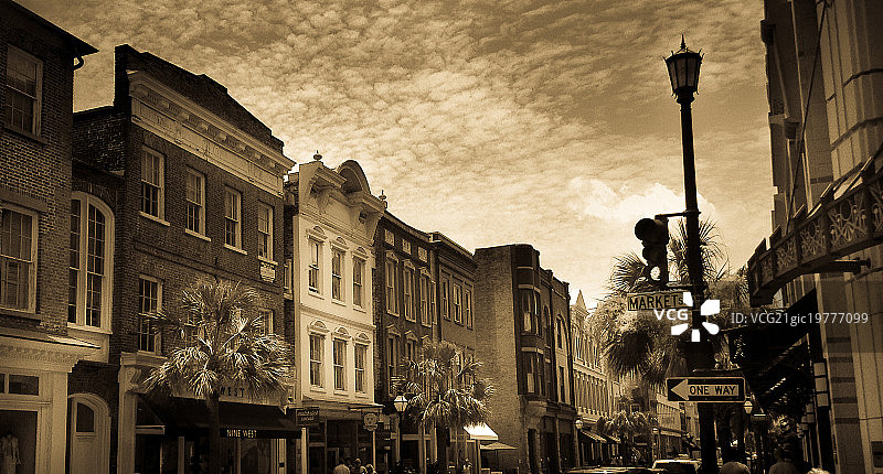 查尔斯顿市中心复古风图片素材