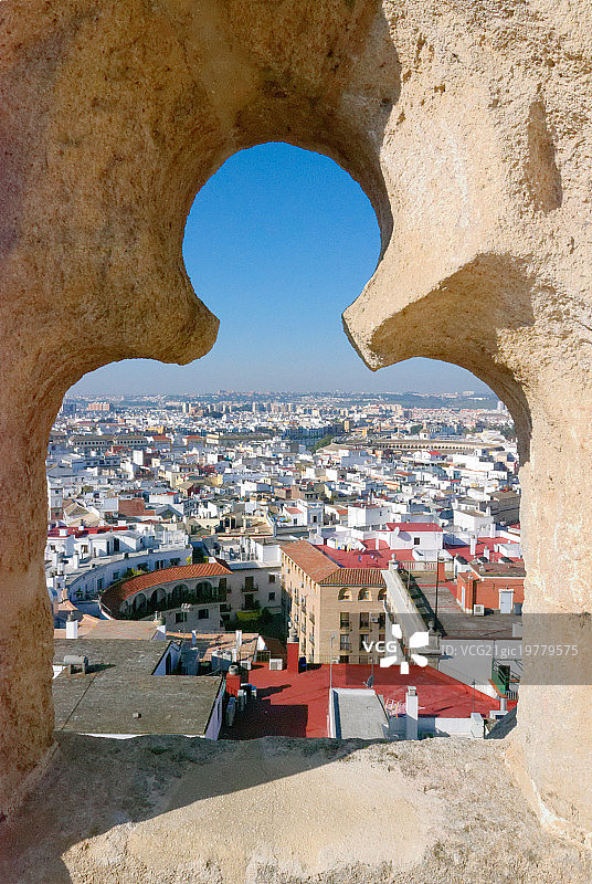 从大教堂看到的塞维利亚景色图片素材