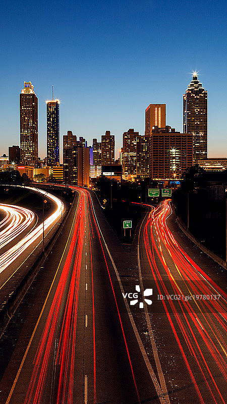 亚特兰大市中心天际线图片素材