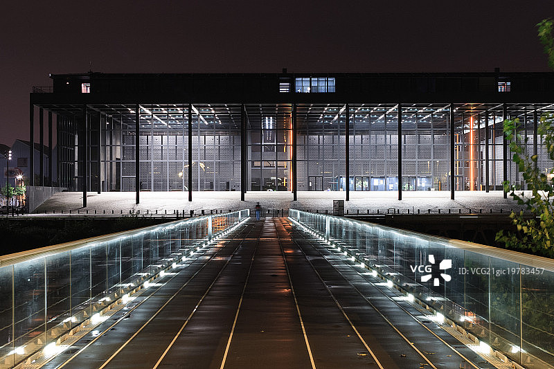 南特法院之夜图片素材