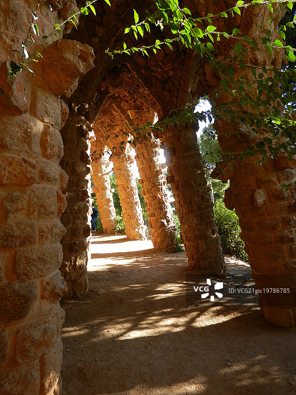 奎尔公园，巴塞罗那图片素材