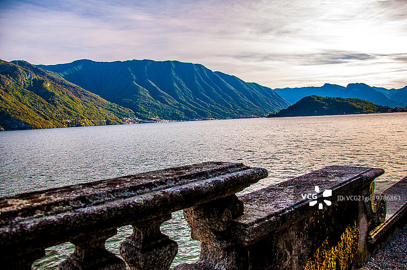 科莫湖畔的特雷梅佐图片素材
