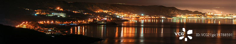 夜晚的克罗托内图片素材