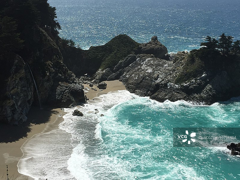 美丽的麦克维瀑布图片素材