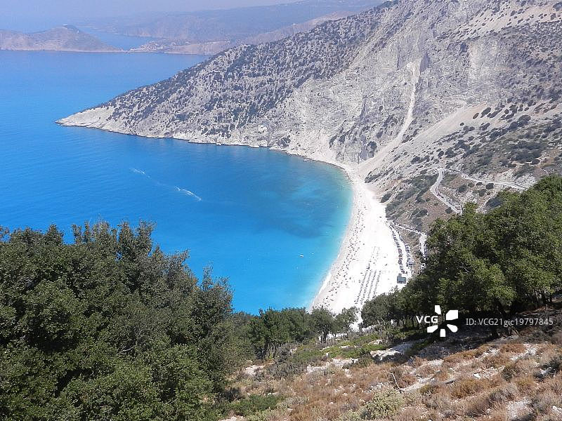米尔托斯海滩-凯法利尼亚图片素材