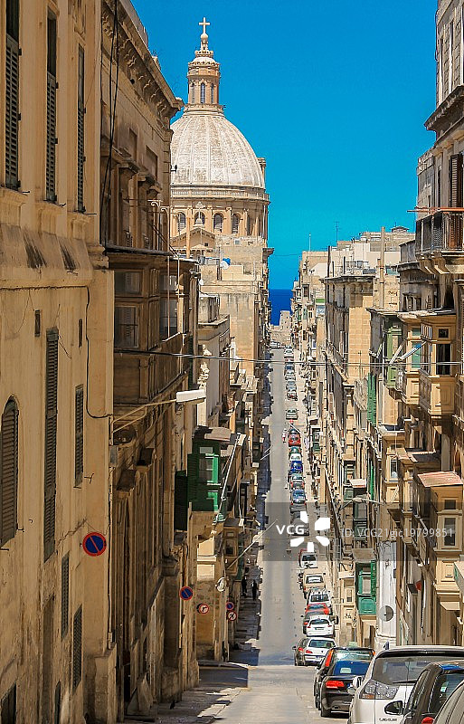 瓦莱塔街道图片素材