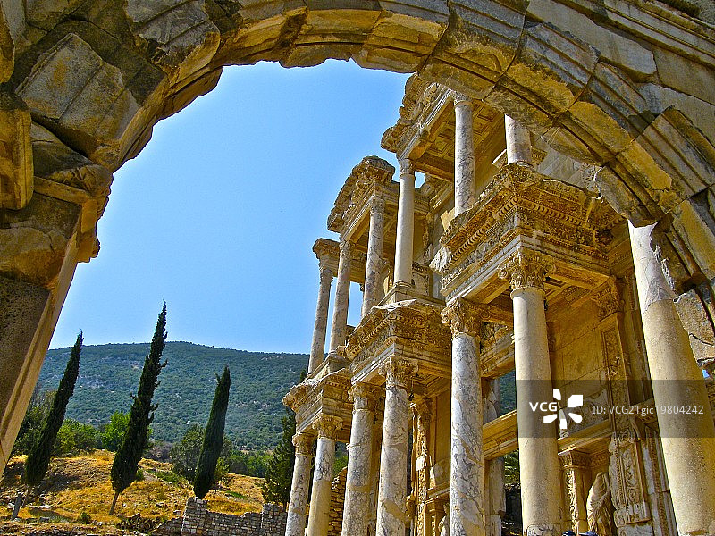 土耳其以弗所塞尔苏斯图书馆图片素材