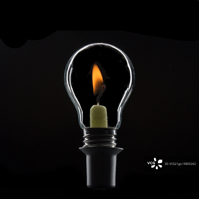 灯泡蜡烛图片素材