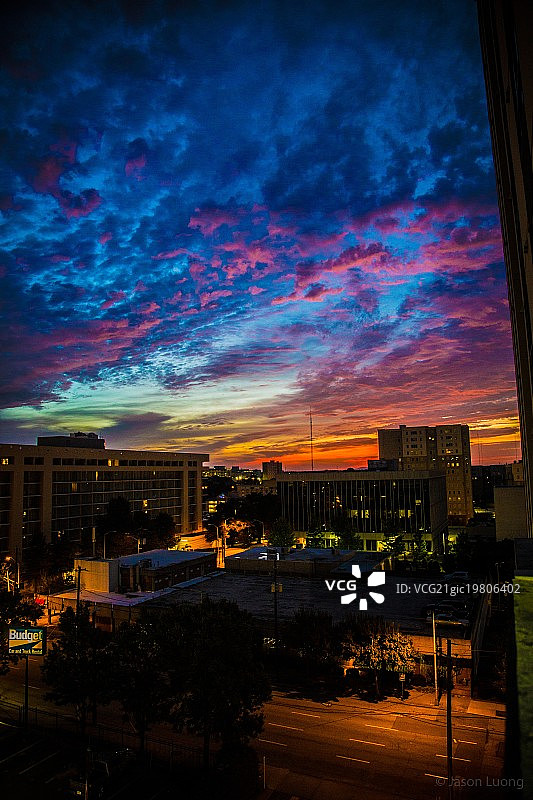 亚特兰大上空的日出图片素材