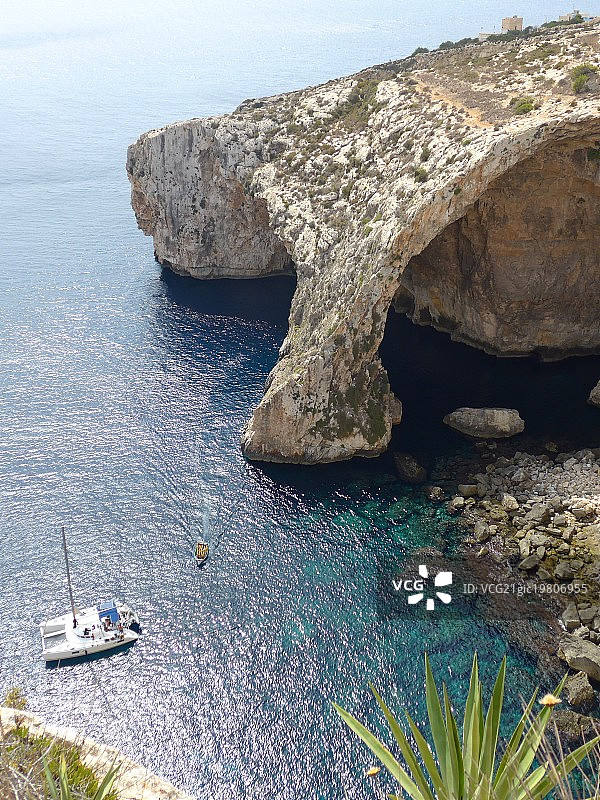 马耳他祖里格蓝色石窟图片素材