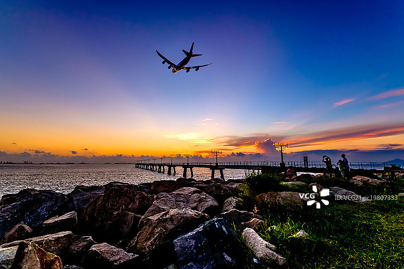 大屿山的日落图片素材