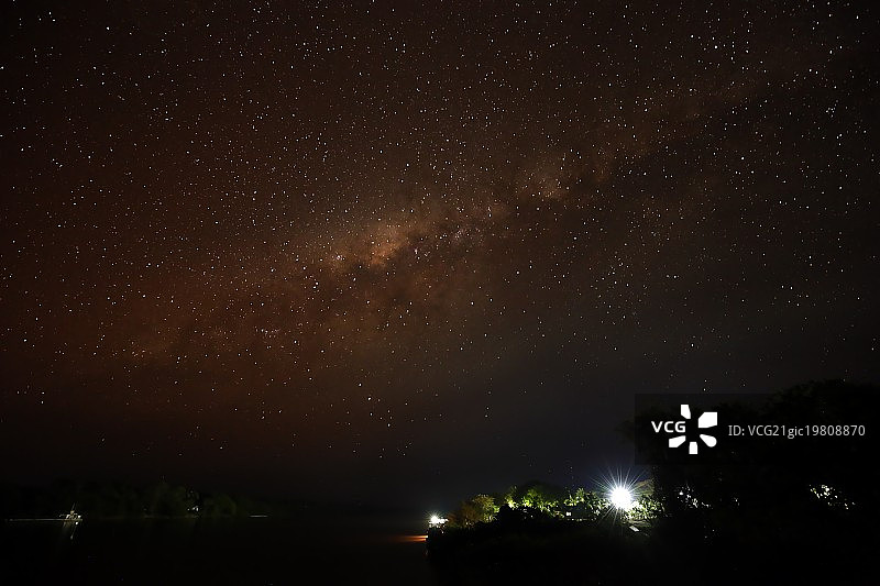 潘塔纳尔湿地的银河图片素材