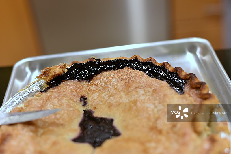 蓝莓派图片素材