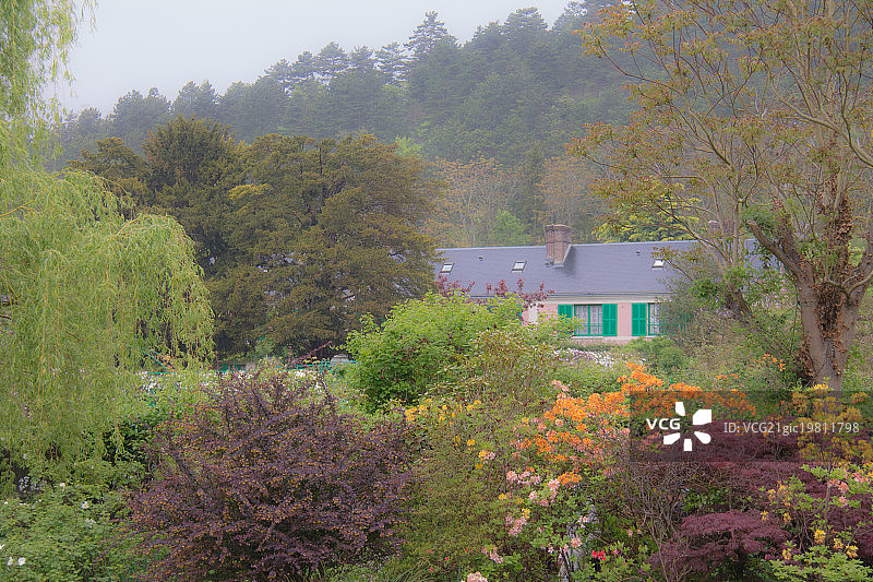 克劳德·莫奈的花园图片素材