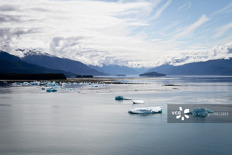 特雷西峡湾的冰山图片素材